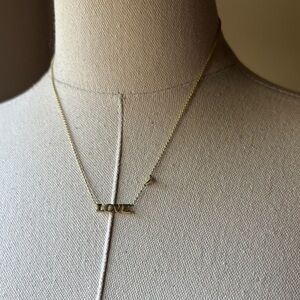 Kendra Scott Gold LOVE Necklace